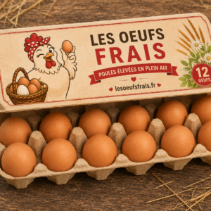 Boite de 12 oeufs