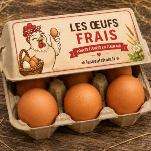 Boite de 6 oeufs