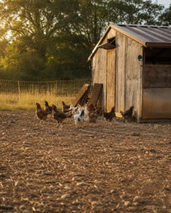 Poules élevées en plein air