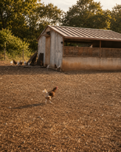 Poules élevées en plein air